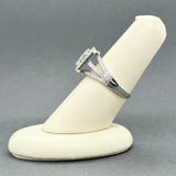 Estate 14K W Gold 1.93ctw H-I/SI1-2 Diamond Cluster Ring