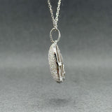 Estate 14K W Gold 0.51ctw H-I/VS2-SI1 Diamond Heart Pendant