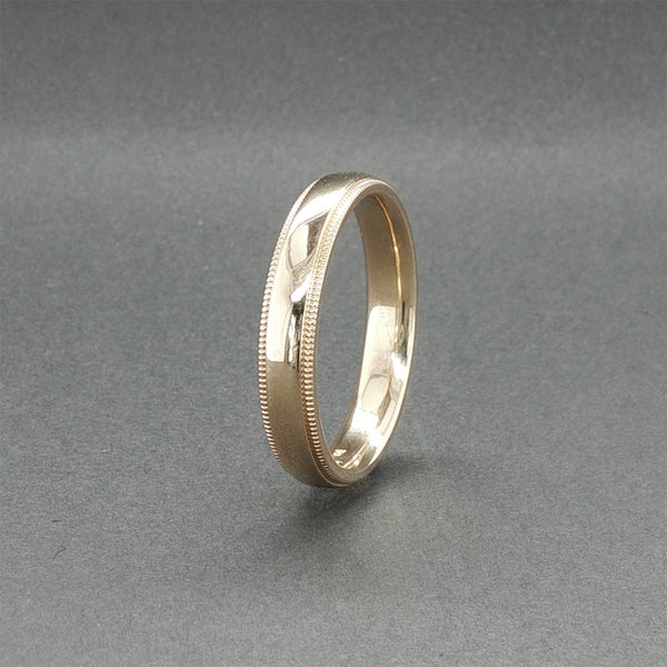 Estate 14K Y Gold 4.14mm Milgrain Ring