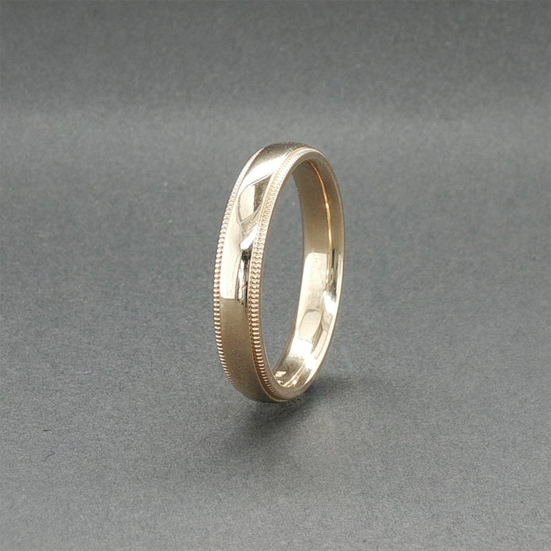 Estate 14K Y Gold 4.14mm Milgrain Ring