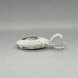 Estate Judith Ripka SS CZ Enhancer Pendant