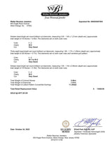 Estate 18K W Gold 2.40ctw Garnet & 1.57ctw Diamond Earrings