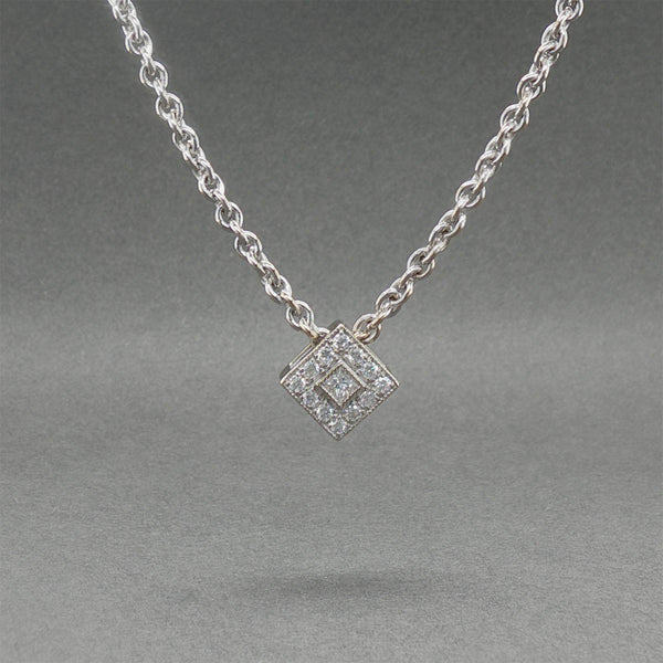 Estate Charriol 18K W Gold 0.23ctw Diamond Alor Pendant