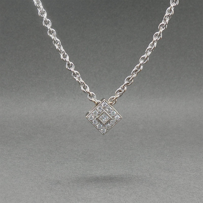 Estate Charriol 18K W Gold 0.23ctw Diamond Alor Pendant