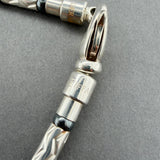 Estate Tiffany & Co. SS Hematite Aztec Zigzag Necklace