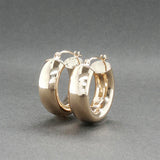 Estate 14K Y Gold 20.24mm Hoop Earrings