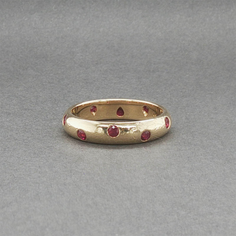 Estate Tiffany & Co. 18K Y Gold 0.40ctw Ruby Etoile Ring