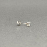 Estate 14K W Gold 0.15ct H/VS2 Diamond Single Stud Earring