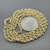 Estate 14K Y Gold 2.9mm 24” Rope Chain