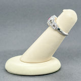 Estate 14K W Gold 0.46ct Ruby & 0.42ctw Diamond Ring