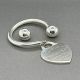 Estate Tiffany & Co. SS Please Return To Heart Key Ring