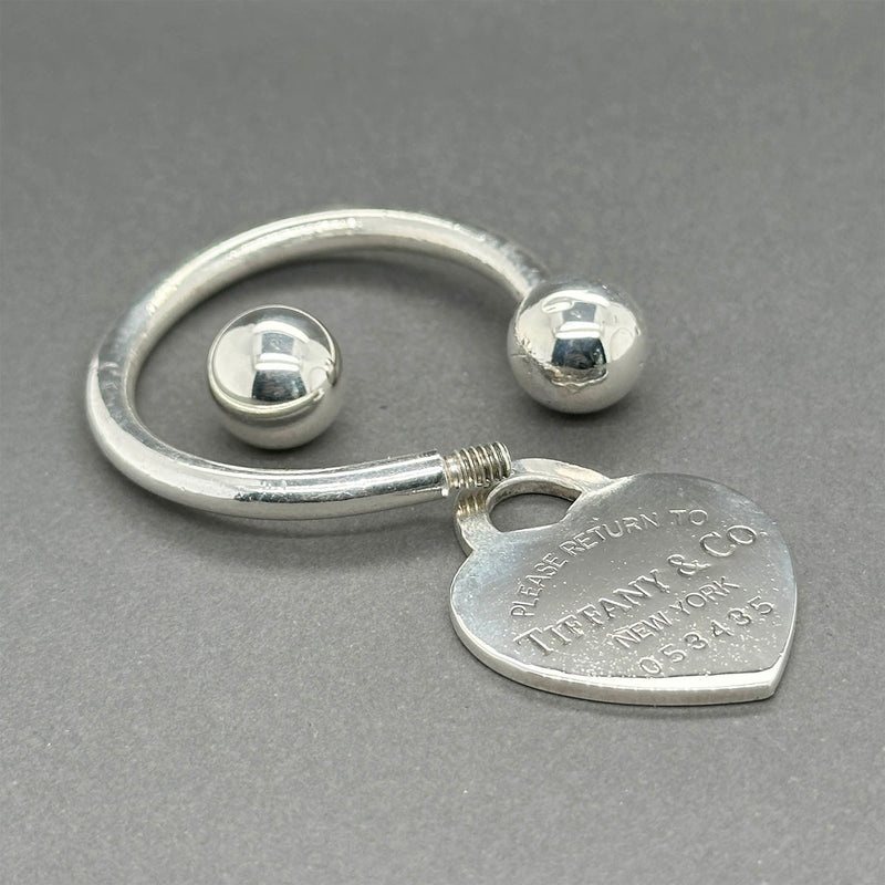 Estate Tiffany & Co. SS Please Return To Heart Key Ring