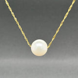 Estate 14K Y Gold 10.15mm FWP Pendant