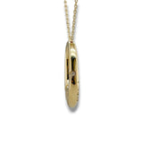 14K Y Gold 0.13ctw G/SI1 Oval Diamond Pendant
