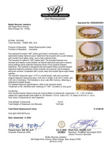 Estate 14K Y Gold 0.51ctw G-H/SI2-I1 Diamond Pyramid Bracelet