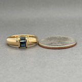 Estate Tiffany & Co. 18K Y Gold 0.42ct Sapphire Ring