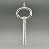 Estate Tiffany & Co. SS Large Oval Key Pendant