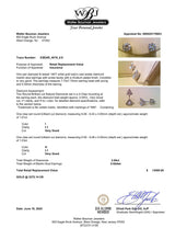 Estate 14K W Gold 2.04ct H-I/I1 Diamond Stud Earrings