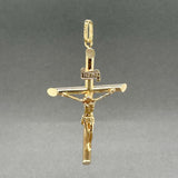 Estate 14K Y Gold 63mm INRI Crucifix Pendant