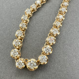 Estate 14K Y Gold 2.38ctw F-G/SI1-2 Diamond Riviere Necklace
