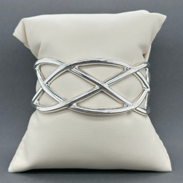 Estate Tiffany & Co. SS Celtic Knot Cuff Bracelet