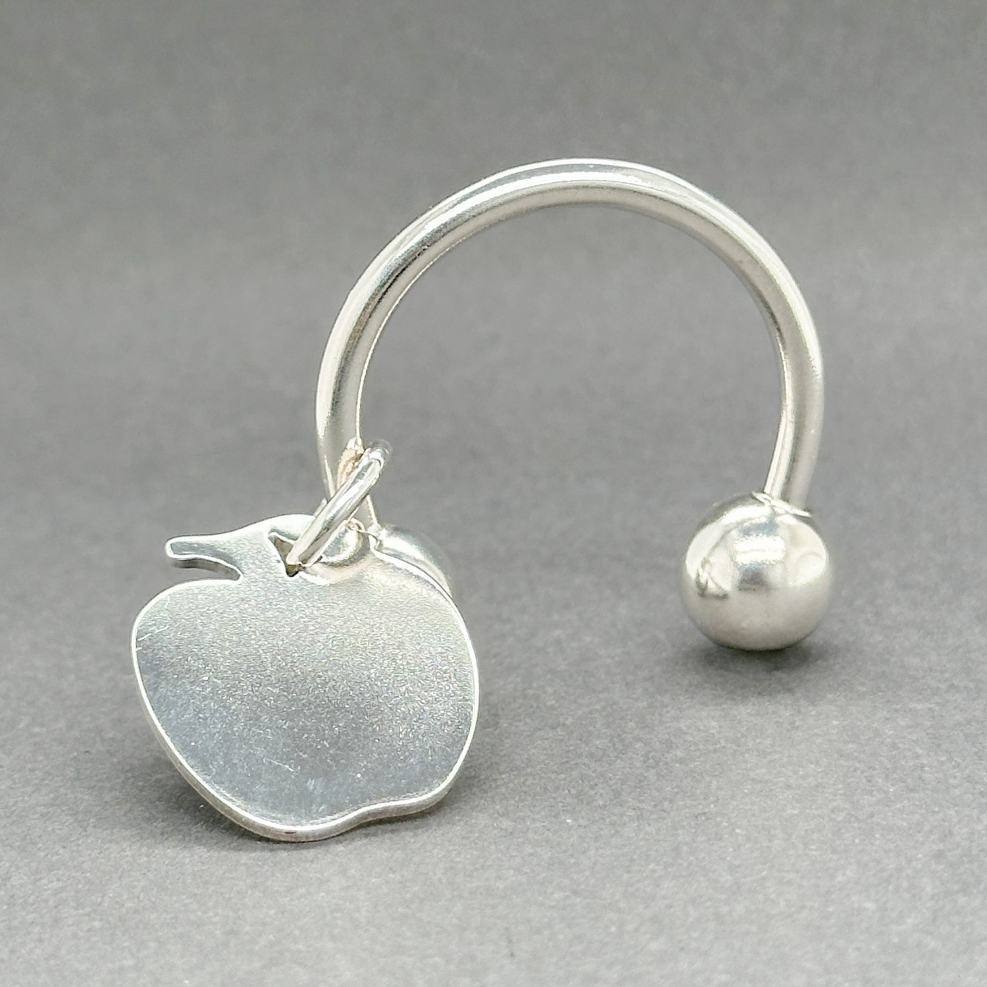 Estate Tiffany & Co. Sterling Silver Apple Key Ring – Walter Bauman ...