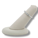 14K W Gold 1.00ctw G/SI1 10 Emerald Cut Diamond Band