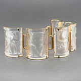 Estate Lalique YGP SS "Enfants" Bracelet