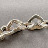 Estate Tiffany & Co. SS 18 Heart Link Bracelet