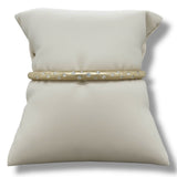 14K Y Gold 0.32ctw  F/SI1 Brushed Finish Diamond Bangle