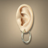 Estate 14K Y Gold 29.7mm Hoop Earrings