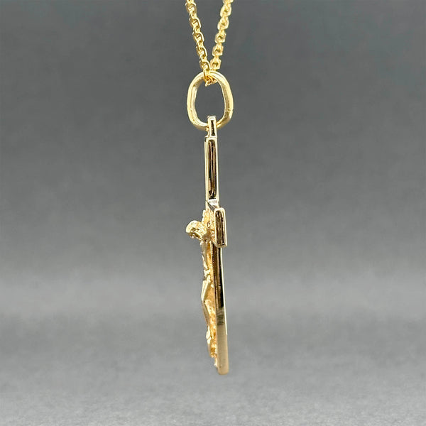 Estate 14K Y Gold Crucifix Pendant