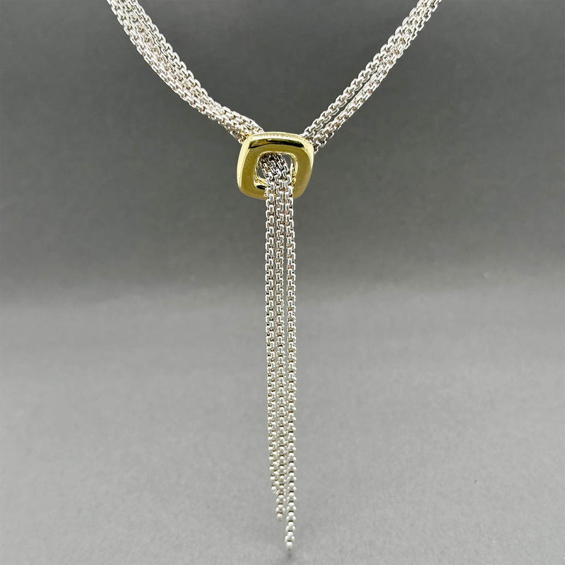 Estate David Yurman SS 18 Waterfall Lariat Necklace