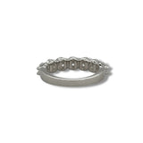 14K W Gold 2.00ctw G/I1 7 Round Diamond Ring