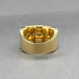 Estate Chimento 18K Y Gold 0.56ctw G/VS2-SI1 Diamond Double Row Ring
