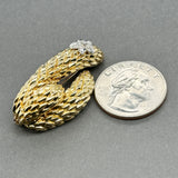 Estate Tiffany & Co. 18K Y Gold 0.05ctw Diamond Brooch