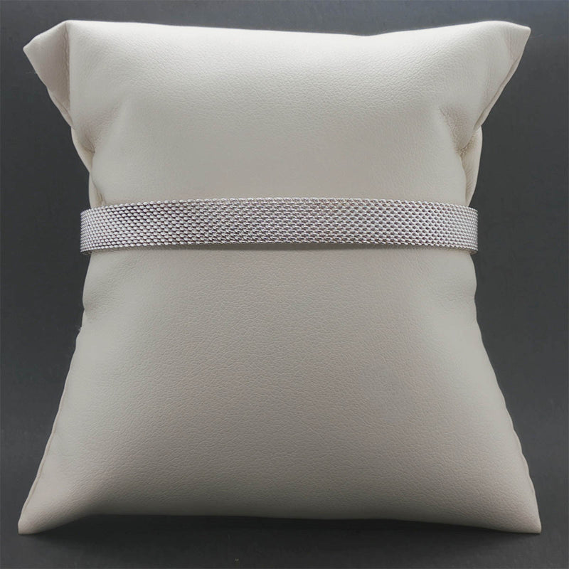 Estate Tiffany & Co. SS Somerset Mesh Bangle Bracelet