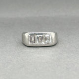 Estate Platinum 2.25ctw I/VS2 Diamond Three Stone Ring