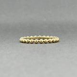 Estate 18K Y Gold 2.21mm Beaded Ring