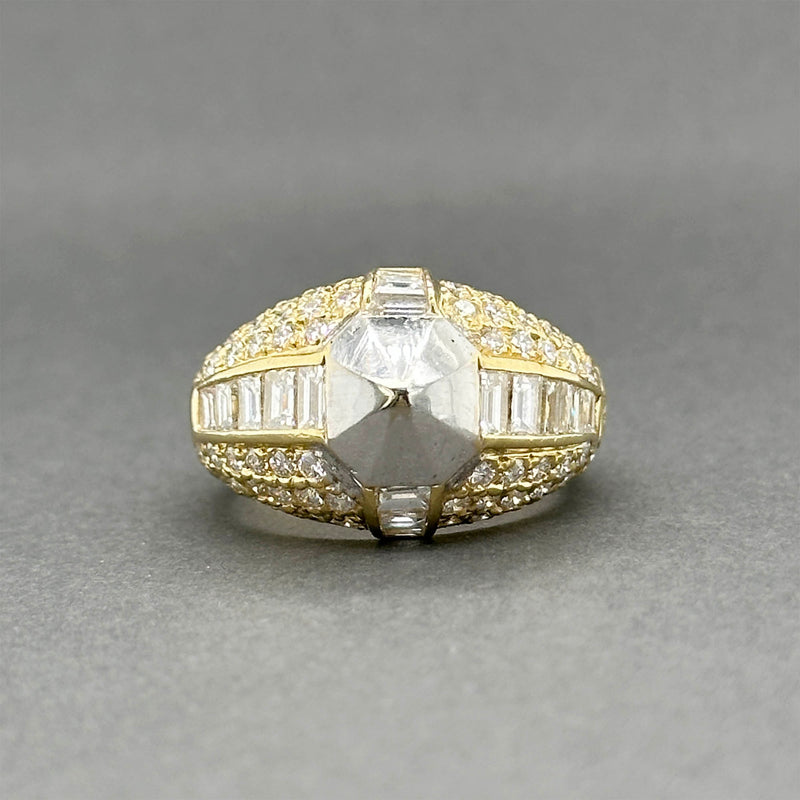 Estate 18K TT Gold 3.05ctw F-G/VS2-SI1 Diamond Cocktail Ring