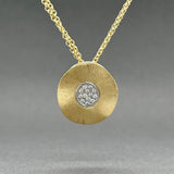 Estate 14K TT Gold 0.05ctw G-H/VS2-SI1 Diamond Pendant