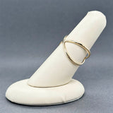 Estate 14K Y Gold X Ring