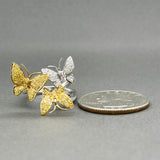 Estate 18K TT Gold 0.40ctw Diamond Vintage Butterfly Ring