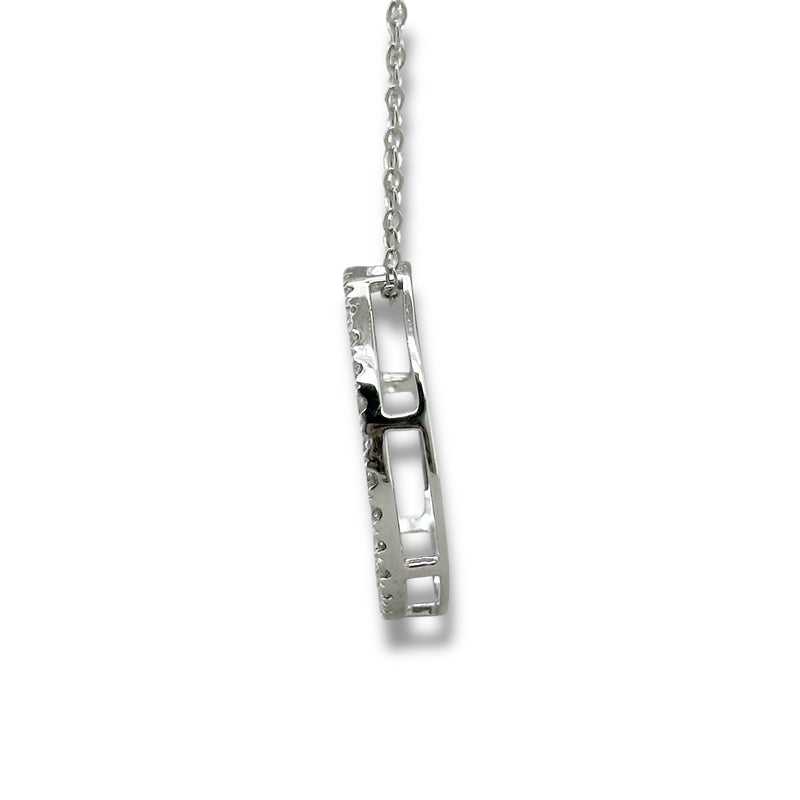 SS 1ct  F-G/VS2 Lab Created Diamond Circle Pendant