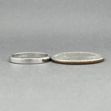 Estate 14K W Gold 2.44mm Polished Ring