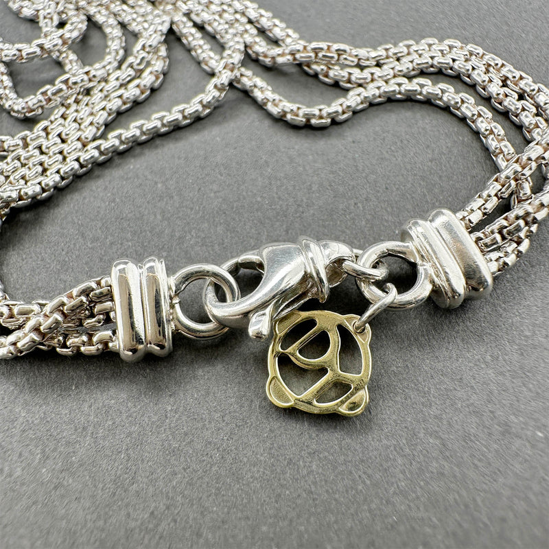 Estate David Yurman SS 18 Waterfall Lariat Necklace