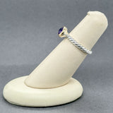 Estate David Yurman SS 18 Amethyst Petite Cable Ring
