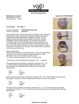 Estate 10K W Gold 1.58ctw Diamond Cocktail Ring