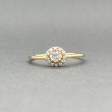 Estate 14K Y Gold 0.26ctw G-H/SI1-I2 Diamond Eng. Ring