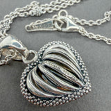 Estate Lagos SS 18 Fluted Heart Pendant